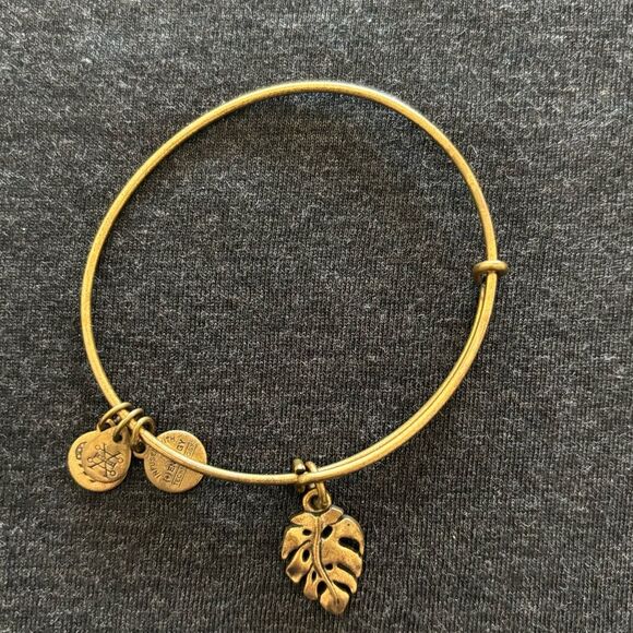 Alex and Ani Palm Leaf Charm Bracelets Silver & Gold - Picture 4 of 5